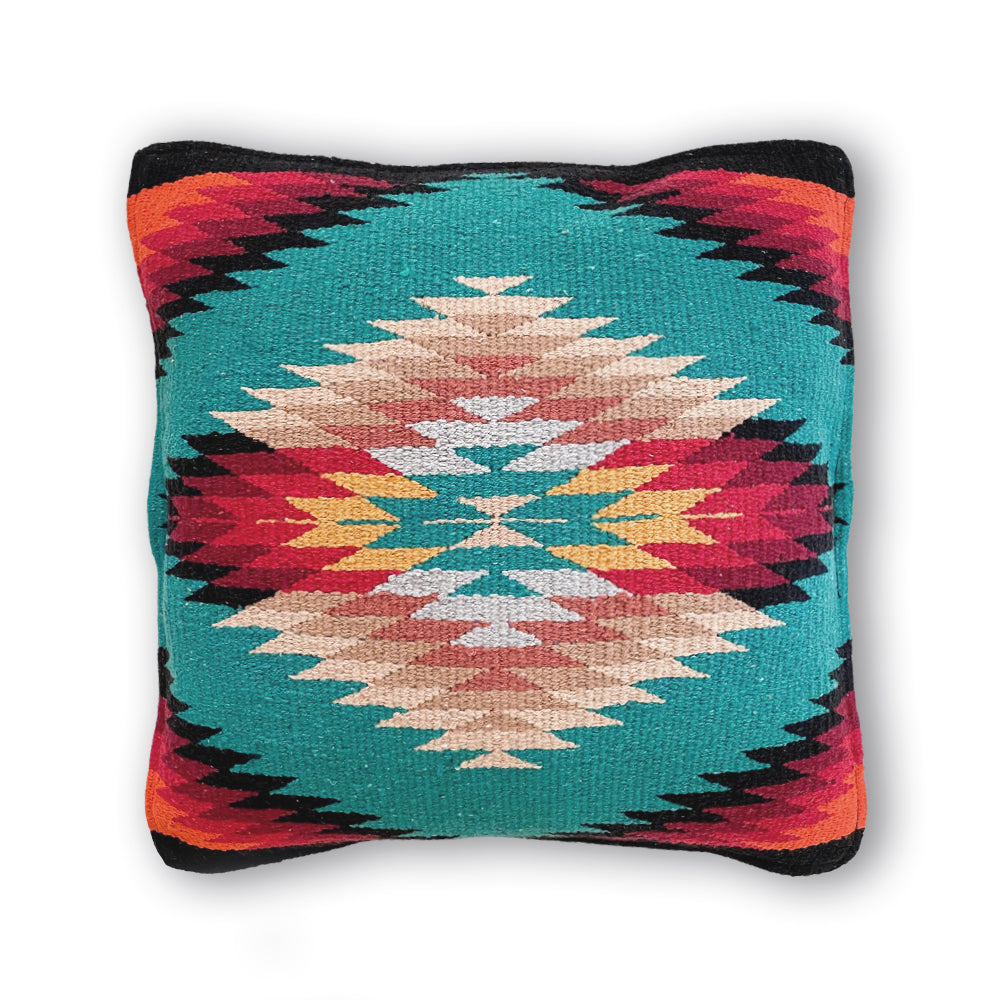 Woven Hank Cushion - Teal