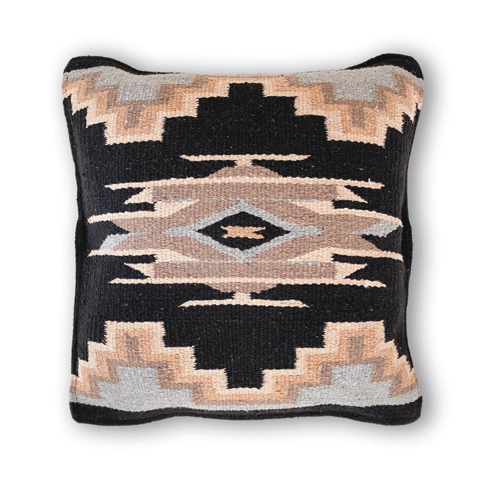 Woven Jolene Cushion - Black