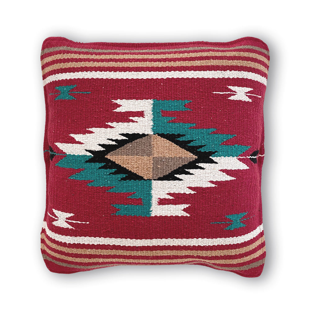 Woven Boyd Cushion - Maroon