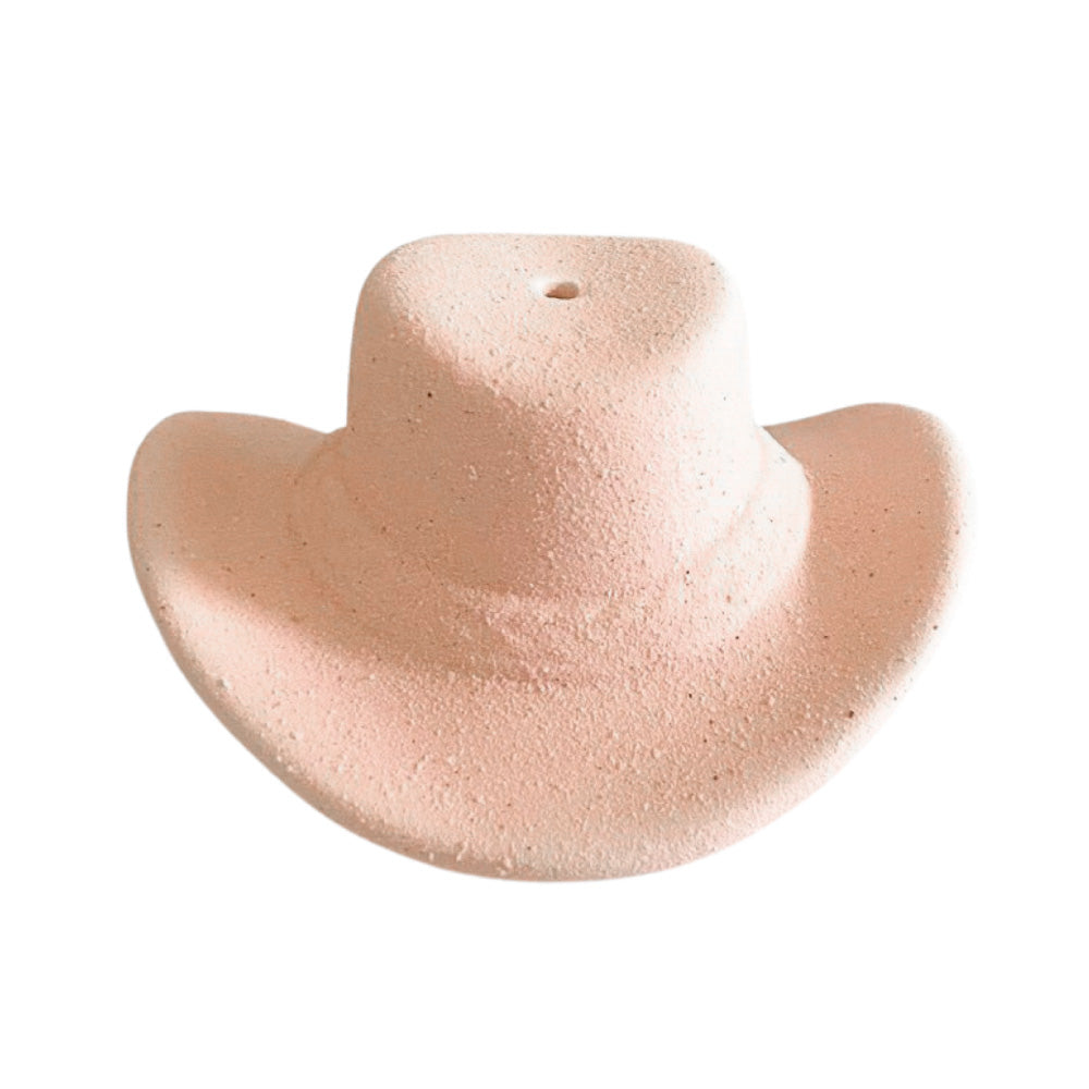 Cowboy Hat Incense Holder - Baby Pink