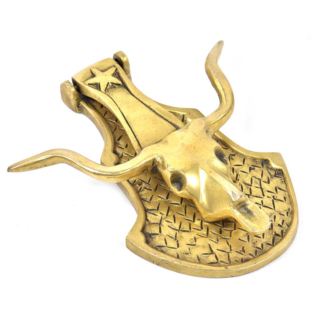 Brass Bullhead Door Knocker