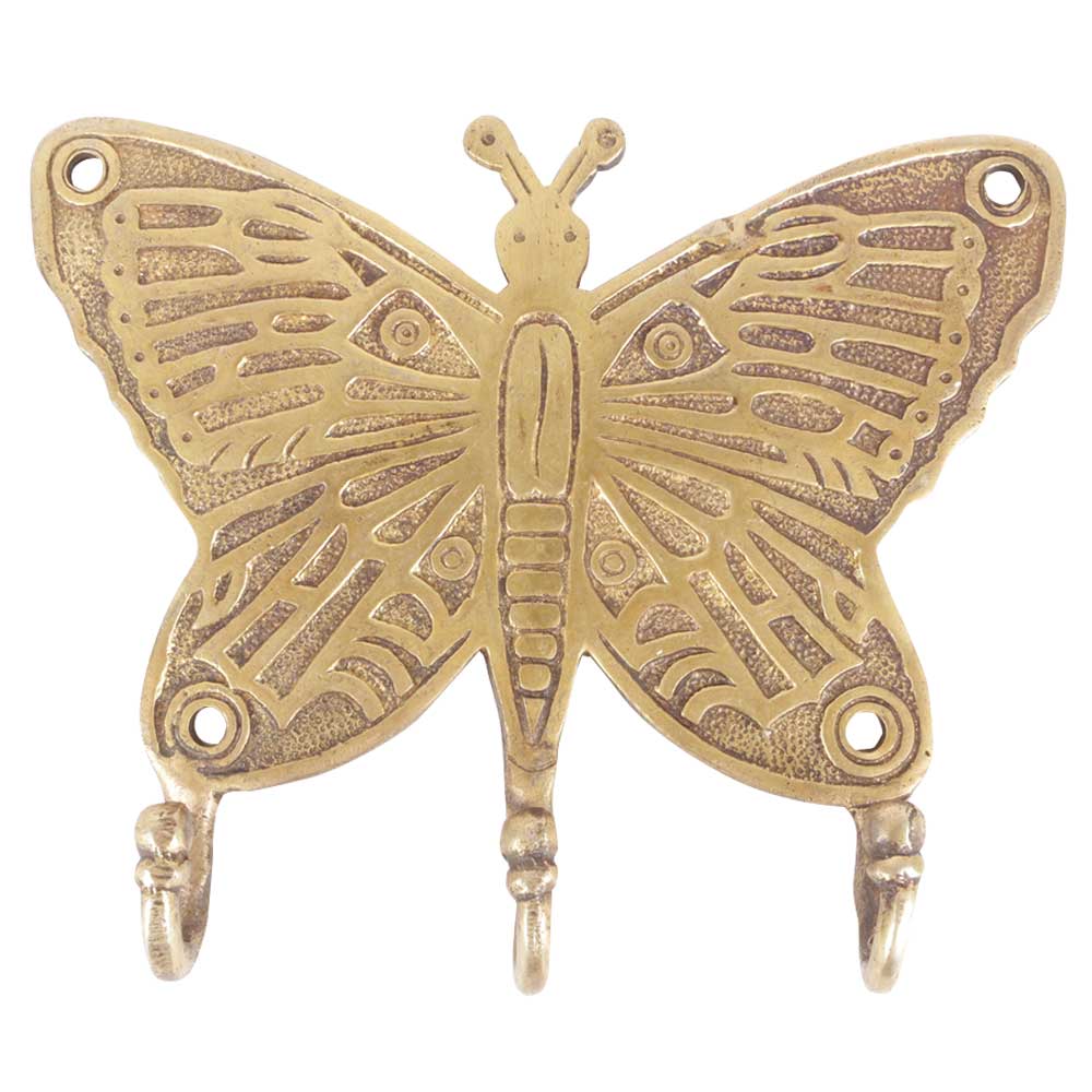 Brass Butterfly Wall Hook