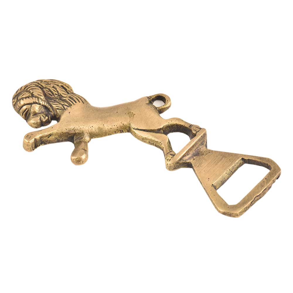 Brass Lion Bottle Opener