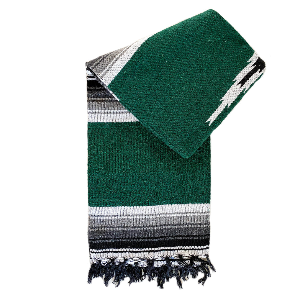 Valley Diamond Blanket - Forest Green