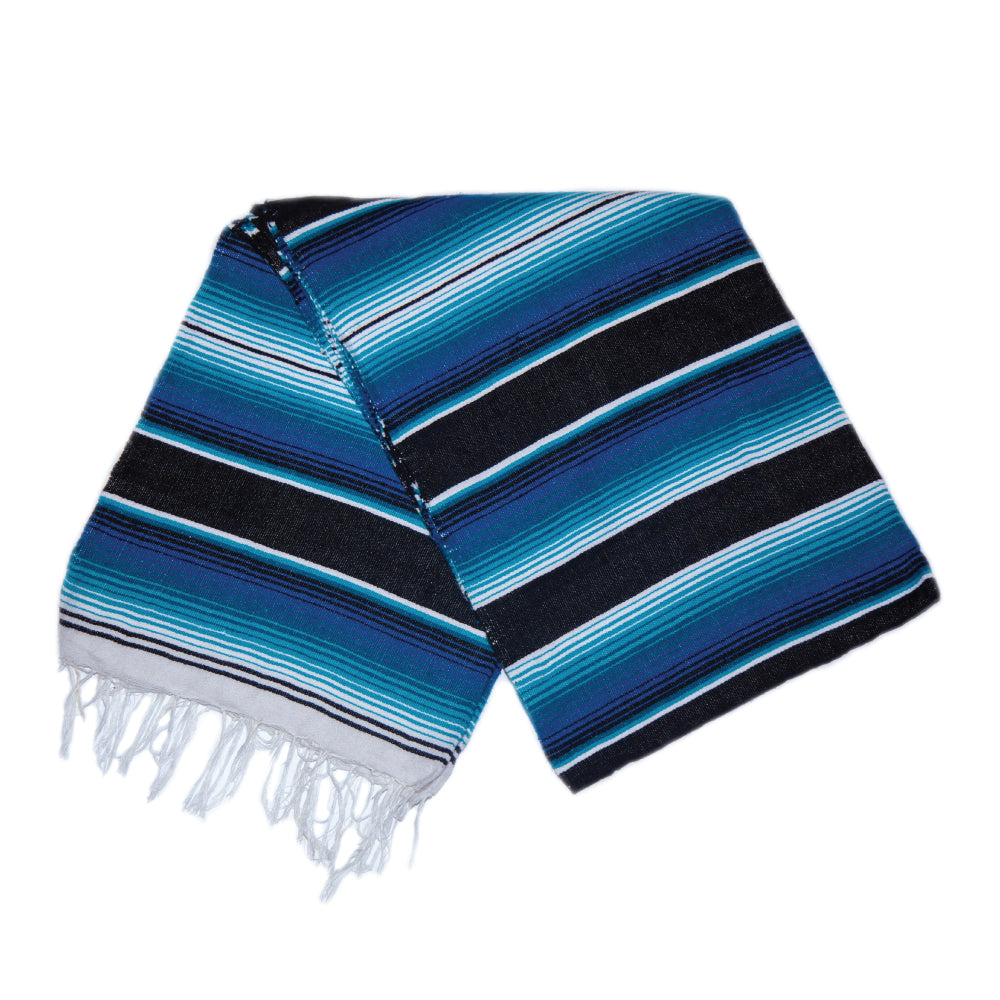 Serape - Blue & Black