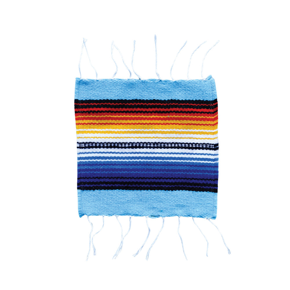 Serape Coaster - Sky Blue