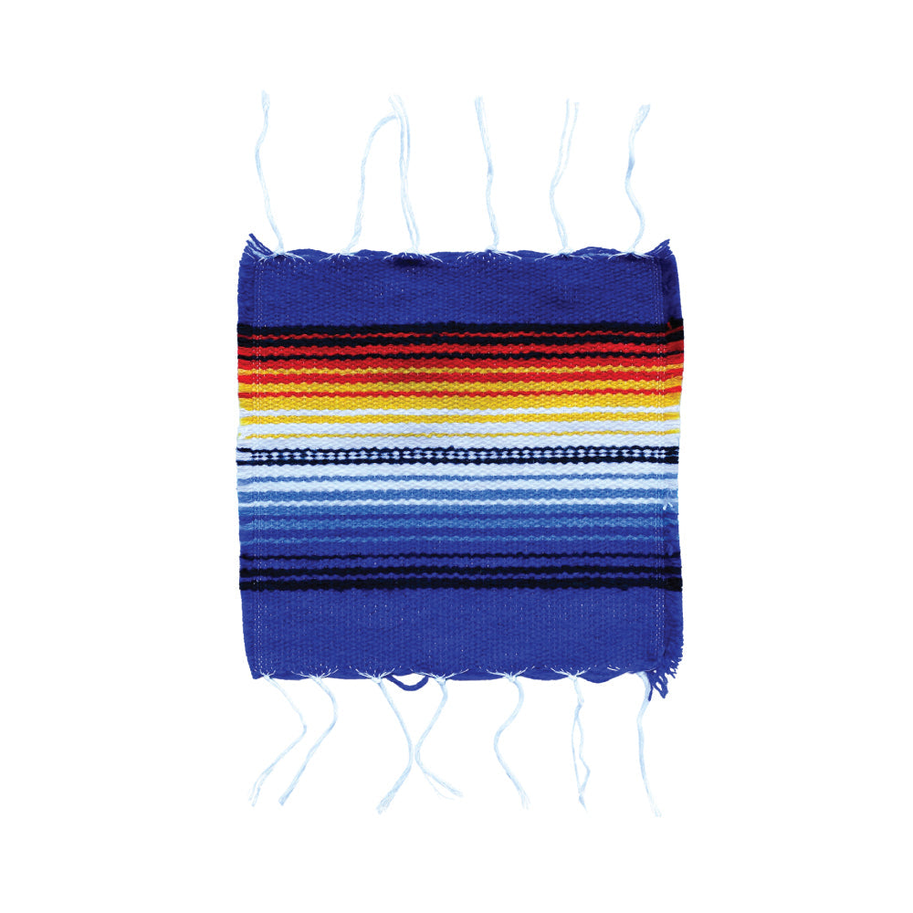 Serape Coaster - Electric Blue