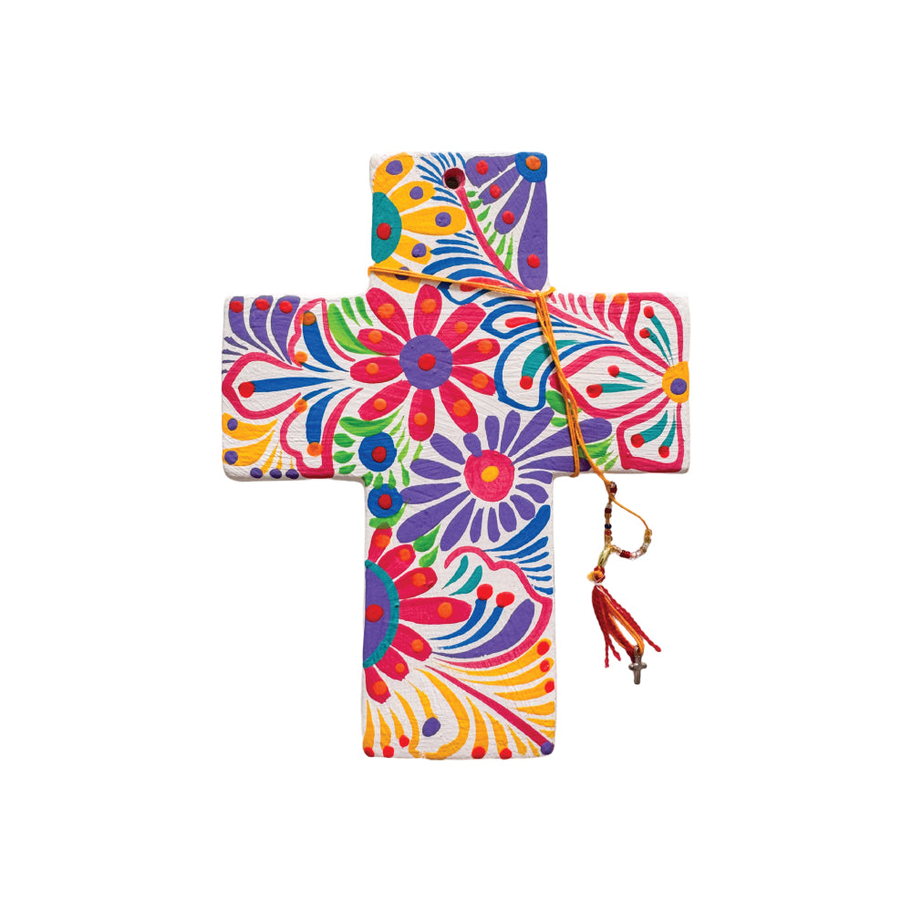 Small Ceramic Cross - White -3