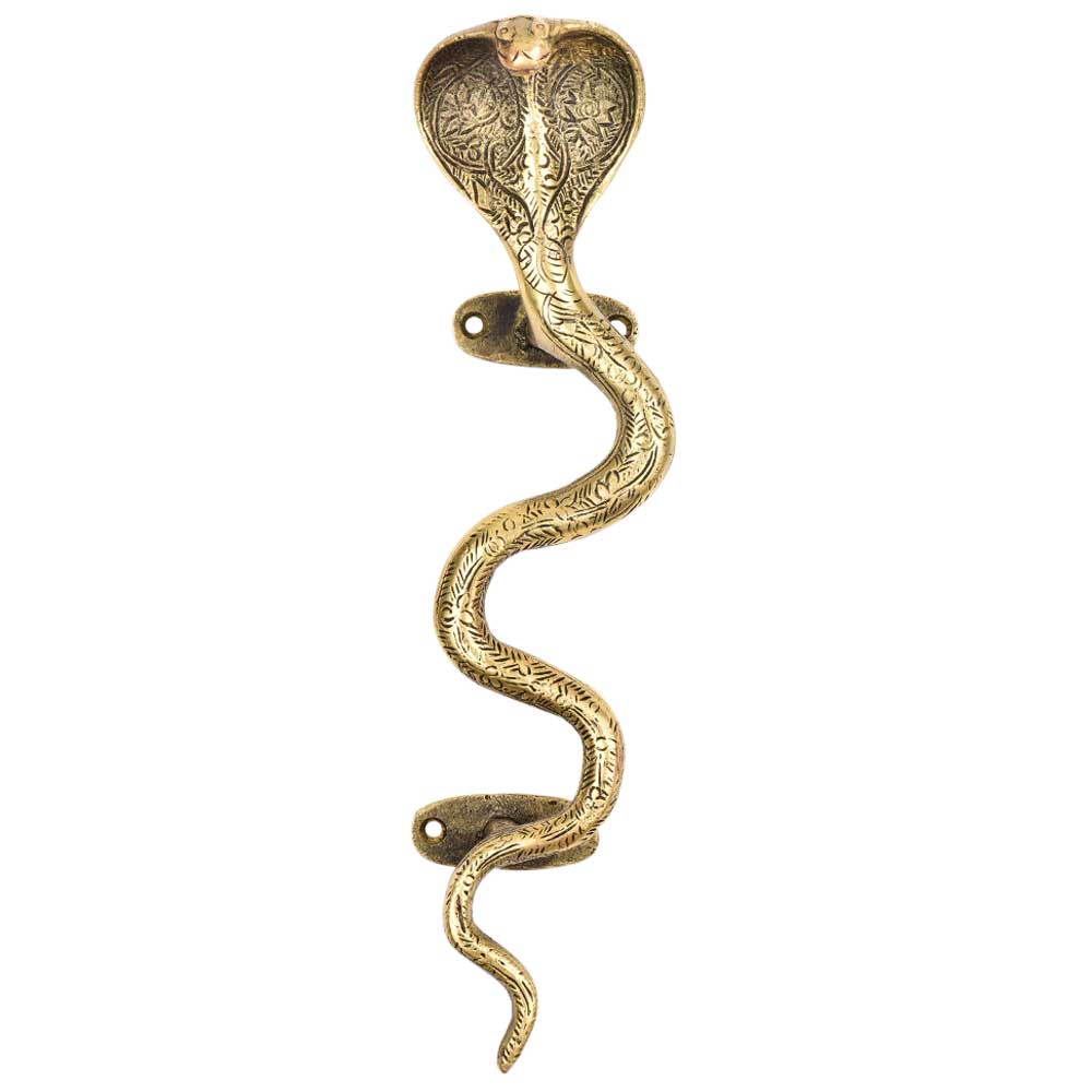 Large Brass Snake Handle