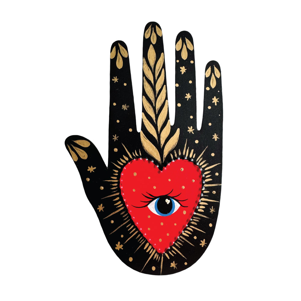 Tin Healing Hand - Black