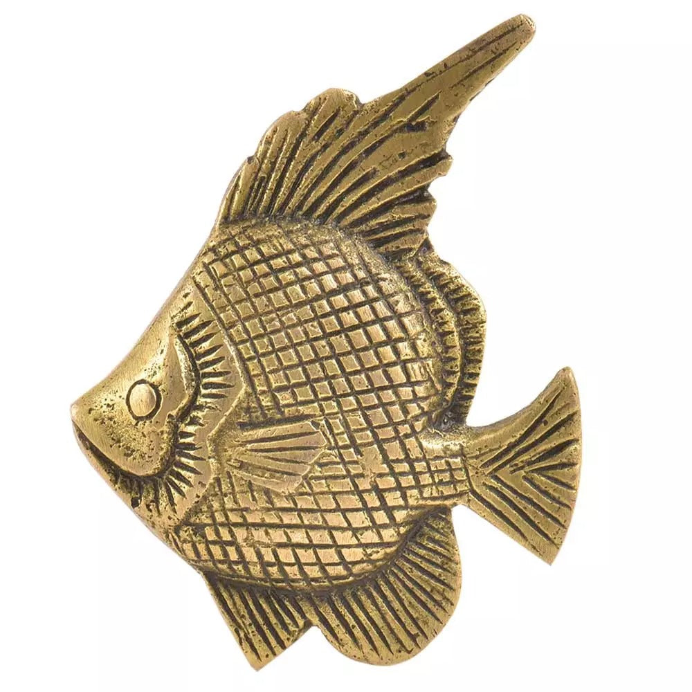 Brass Angelfish Dresser Knob