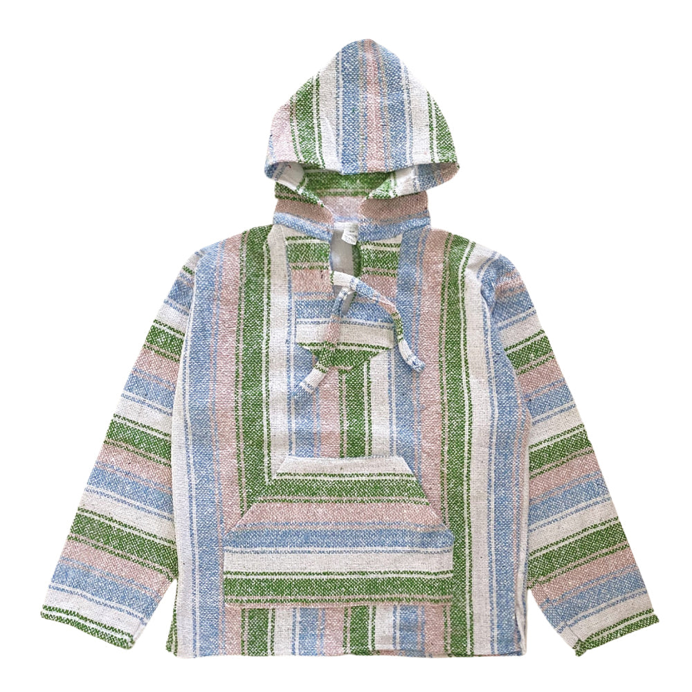 Men's Baja - Large Green & Pastel Stripe