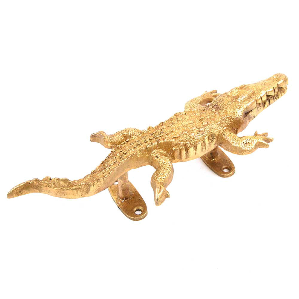Brass Crocodile Handle