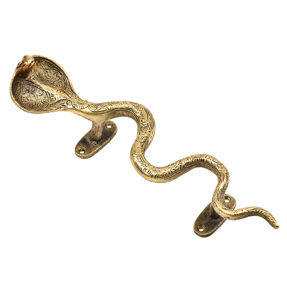 X-Large  Brass Snake Handle - Right