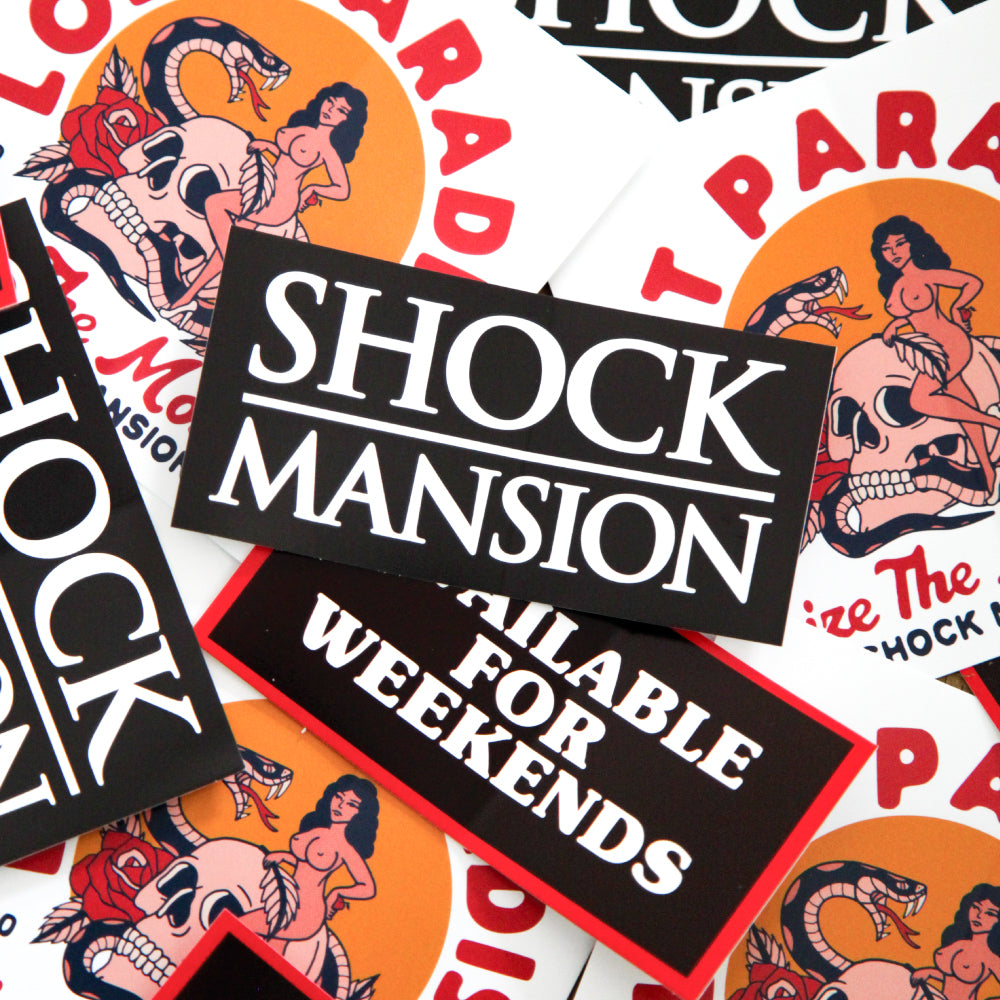 Shock Mansion Sticker 3 Pack