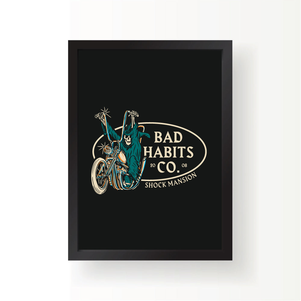 Bad Habits Print - Black Edition