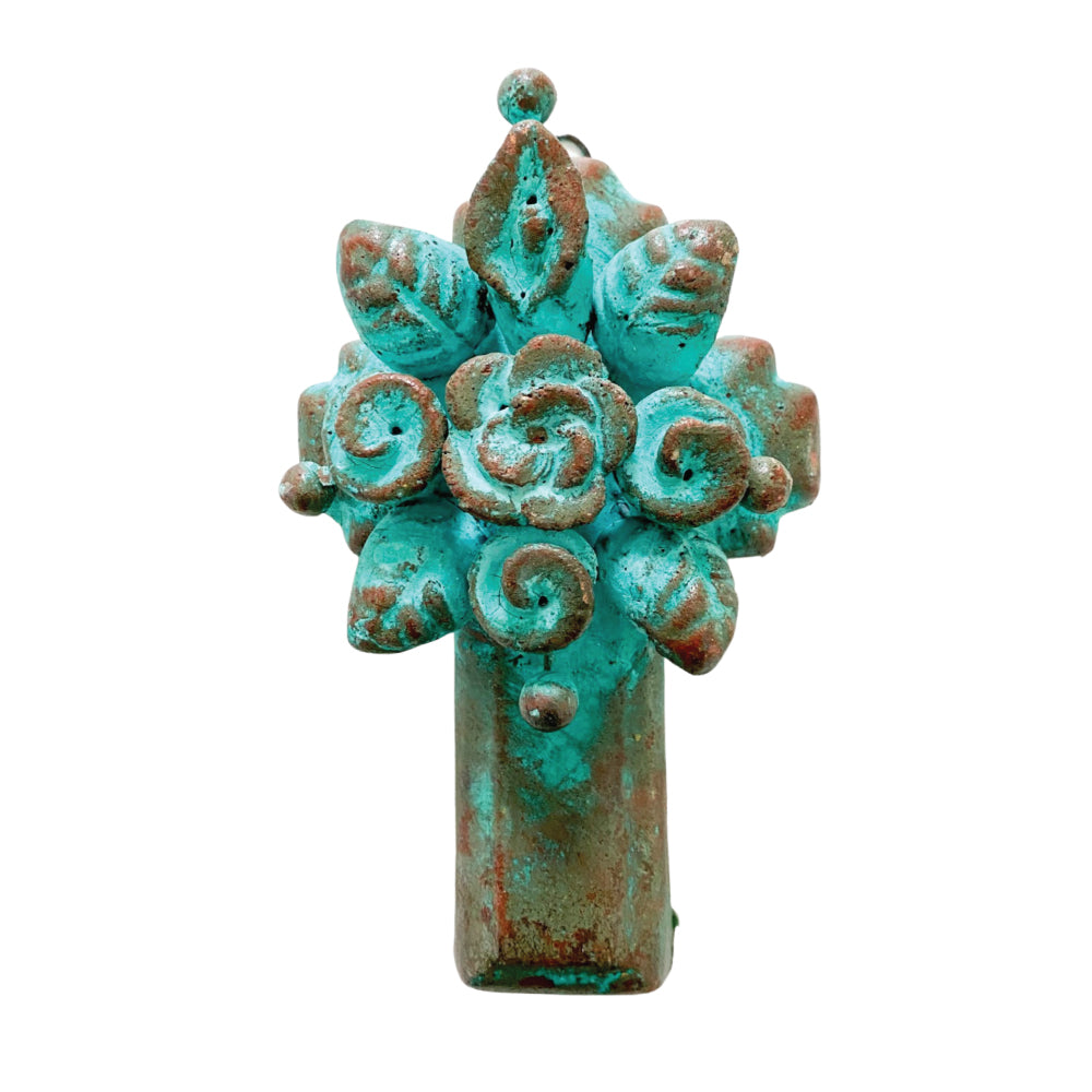 Ceramic Floral Cross