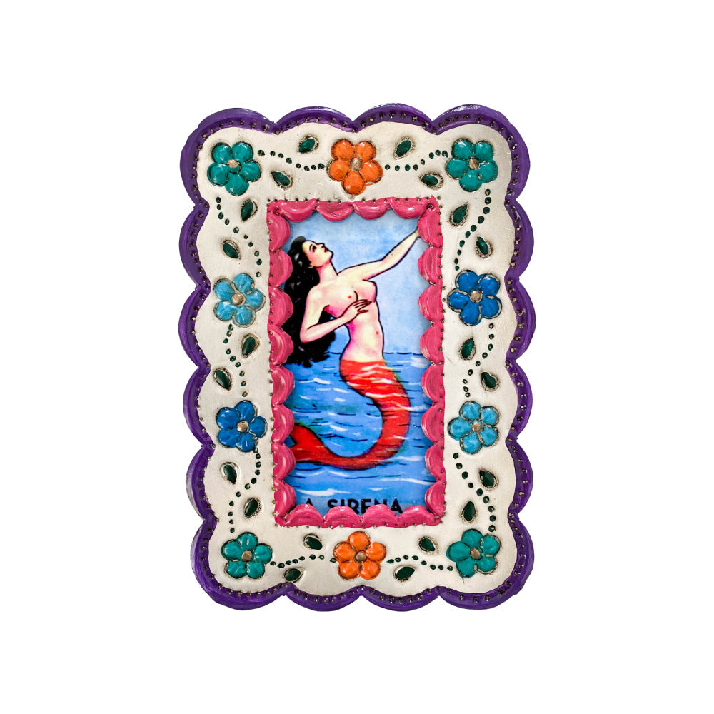 Mermaid Frame Plaque - Purple