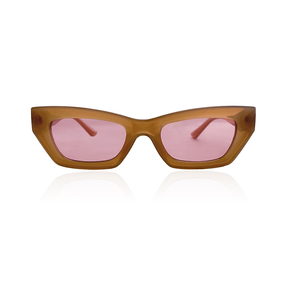 Taylor Sunglasses - Tan & Pink
