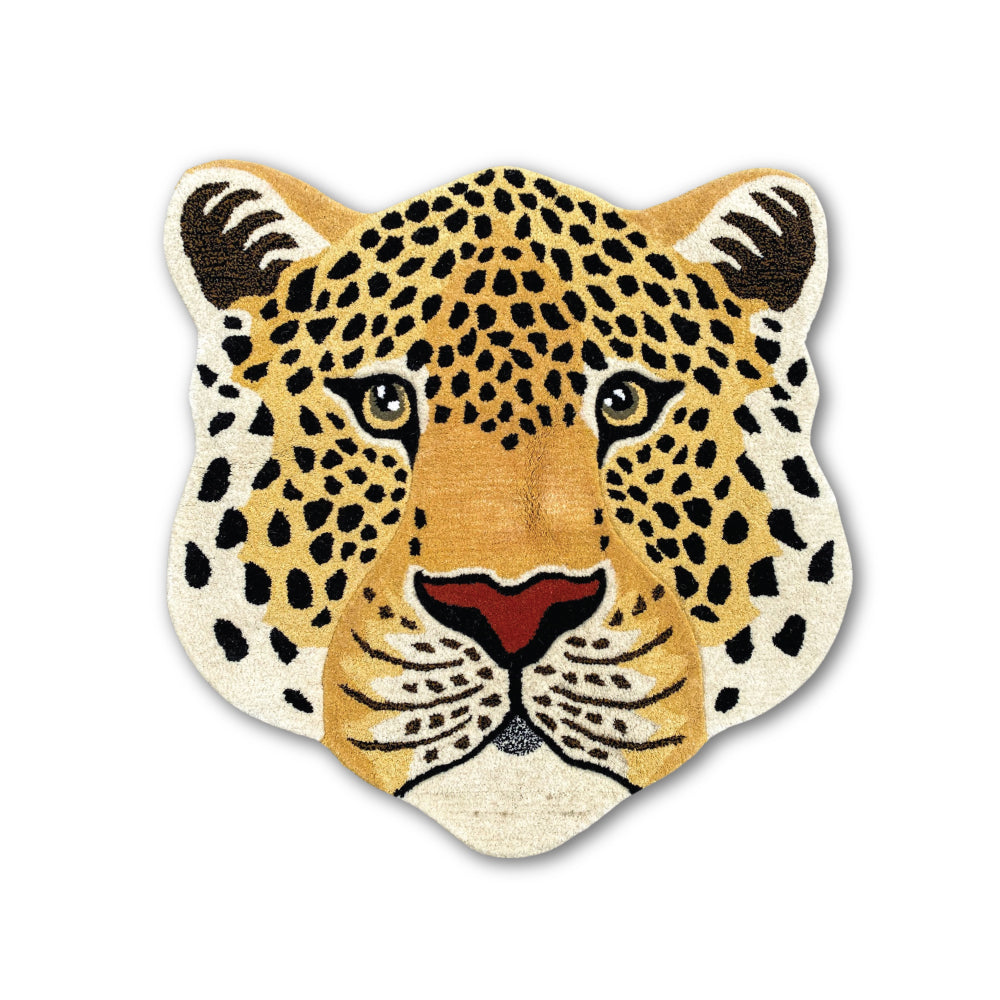 Leopard Face Rug