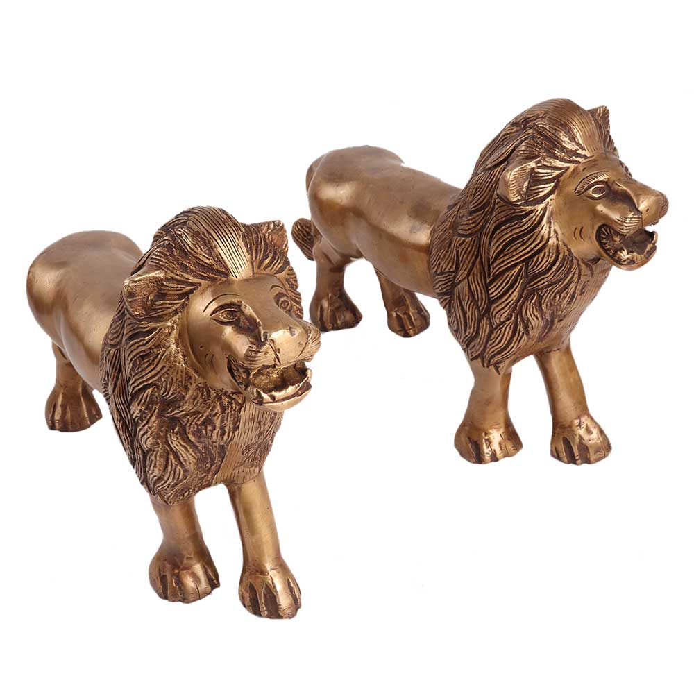 Pair Of Lion Statues